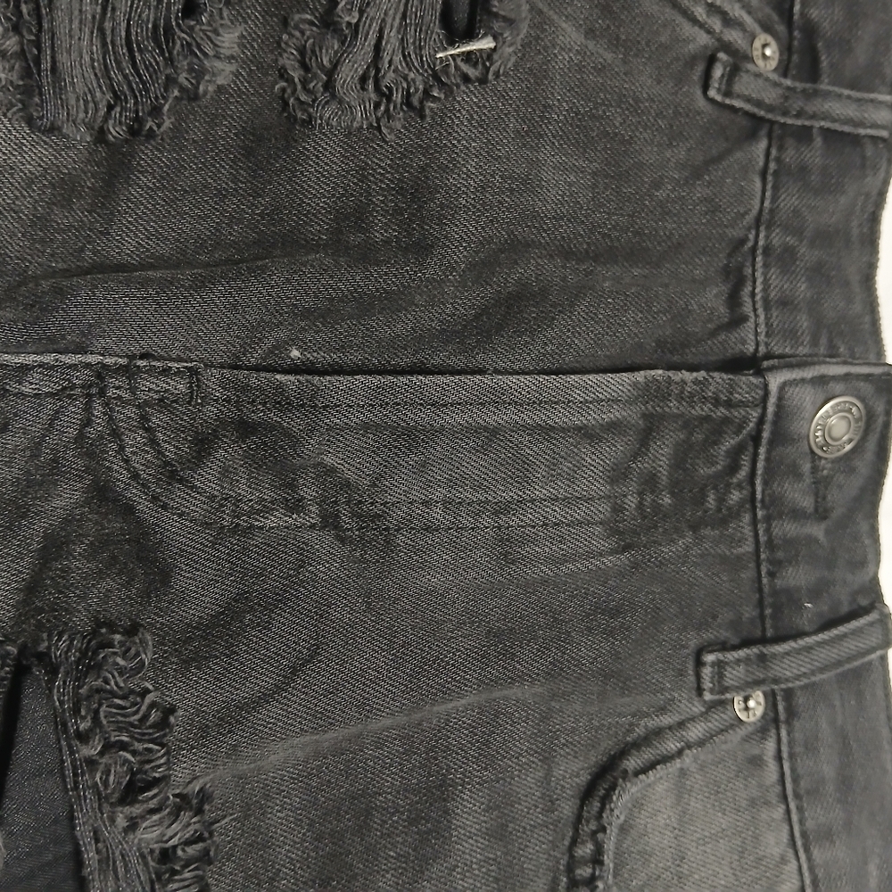 We The Free‎ Black Jean Shorts High-Rise Distressed - Picture 11 of 16